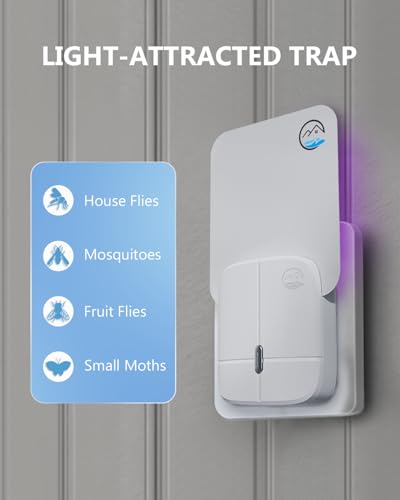 46% Off Mosiller Flying Insect Trap - Plug-in UV Light Sticky Board