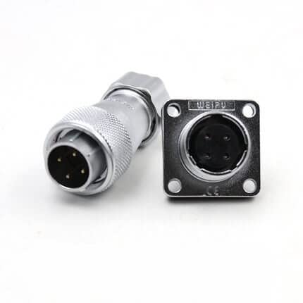 WS16 4Pin TP + Z Male and Female one Pair Electrical Connector Plug Socket,5A Circular Waterproof Connector