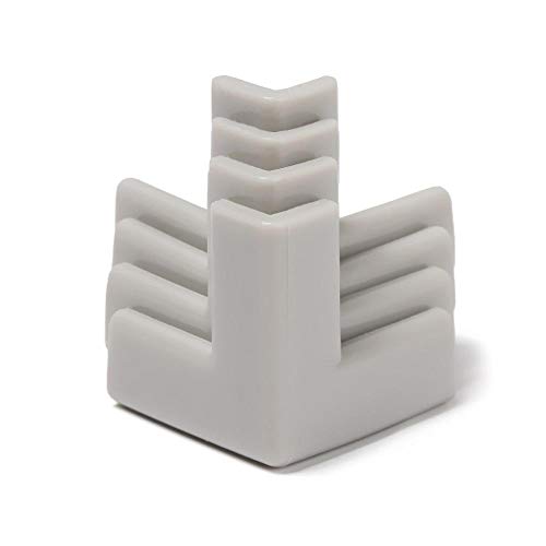 EYCFSJ コーナーガード コーナー 8個ベビーセーフコーナープロテクターテーブルデスクコーナーガード子供用セーフティエッジガードソフトシリコンエッジプロテクション1グレー