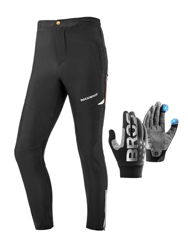 Pantalon de cyclisme et gants thermiques d’hiver pour sorties VTT et vélotaf