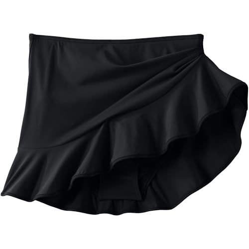 Lands' End Women's Ruffle Hem Mini Swim Skirt4