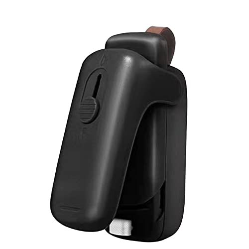 Mini Portable Household Sealer Mini Manual Sliding Cover Sealer Magnetics Suction Sealing Clip Sealing Clip Craft Storage Containers (Black, One Size) #TOP25