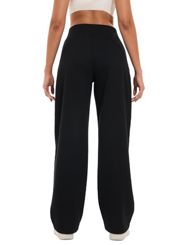 HOdo 32"/34" Inseam Womens Tall Sweatpants Fleece Joggers for Women Wide Leg Pants with Pockets for Workout3