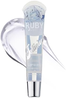 Ruby Kisses Jellylicious Lip Gloss, High-Shine Non-Sticky Hydrating Plump