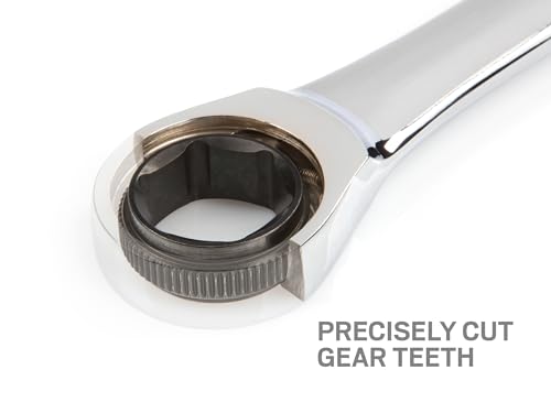 TEKTON WRN50116 Stubby Ratcheting Combination Wrench, 16 mm, Polished - Image 4