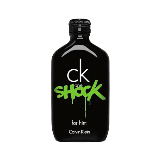 CALVIN KLEIN CK One Shock Eau de Toilette para hombre | Fragancia masculina fresca con notas de lavanda, pachulí y mandarina | Atemporal y de larga duración | 100ml