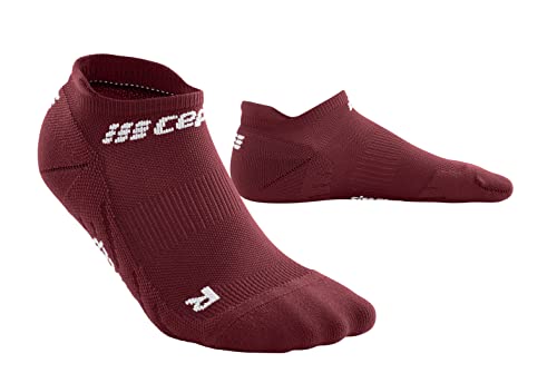 Cep Men’s No Show Running Socks 4.0 | Performance No Show Compression Sock, Dark Red, Men, Iii #TOP2