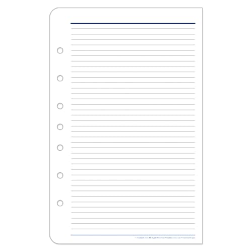 Pages lignées Franklin Covey, papier classique de qualité supérieure 14x21,6 cm