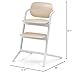 Cybex LEMO High Chair 3-in-1 Set with Baby Set + Snack Tray - Modern Design, One-Hand Depth & Height Adjustment & Anti-Tip Wheels - from 6 Months, Convertible to Adult Chair, Sand White
