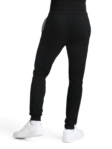 Champion Men's Powerblend Fleece Joggers, Classic Script Logo, Original Black, X-Large - image 2