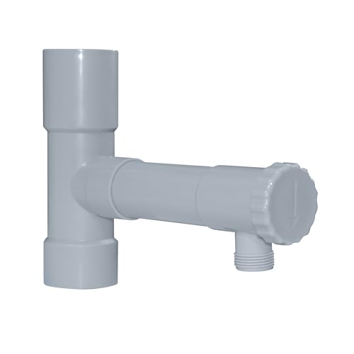Jardibric - Collecteur Eau de Pluie Ø50 mm Gris pour Descente de Gouttière - Raccord Récupérateur Eau Sortie Filetée 20x27