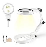 ZenCT 拡大鏡 卓上式 ルーペ LEDライト付