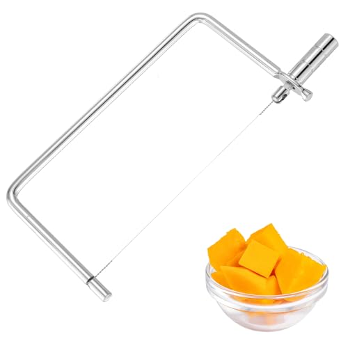 Piriuuo Stainless Steel Wire Cheese Slicer - Portable 6 Inch Kitchen Cutting Tool With Handheld Accessories