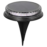 Zerodeko Solar Ground Lamp Outdoor LED In-ground Warm Light Garden Lawn Solar Lighting Tool for Yard Pathway Landscape
