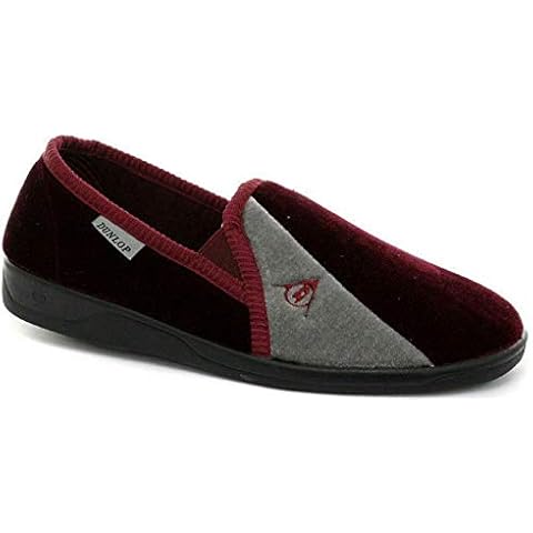 DUNLOP Velour Twin Gusset Slippers for Men Cover