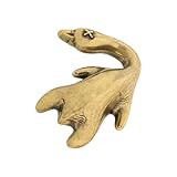 PAMINGONO Figura de Pato Asado de Pekín en Latón Envejecido Escultura Decorativa para Hogar y Oficina Adorno Feng Shui Vintage de 1 Pieza para Comedor y Sala