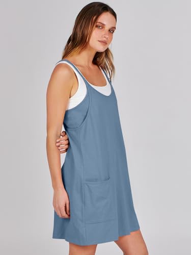 Image of ANRABESS Women Athletic Dress Summer Tennis Workout Active Sports Mini Romper Dress Built in Shorts Travel Vacation Clothes
