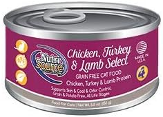 Nutri Source Grain Free Chicken/Turkey/Lamb Select Cat Food 12-5 Oz