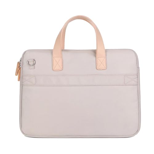 Sacoche ordinateur portable de bureau chic et porte-documents beige-pink - 5
