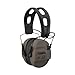Walker's Recon Digital Low Profile Ear Muffs IPX4 Water Resistant (Flat Dark Earth) Bundle with Shooting Glasses and Hard Case (3 Items)