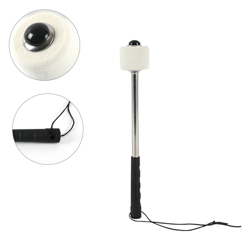 Baquetas Durm Hammer antideslizantes para percusión, con cabeza de fieltro y mango de acero inoxidable, duraderas y prácticas miniatura 5