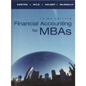 Hardcover Financial Accounting for MBAs, 3rd Edition by Peter D. Easton (2007-05-03) Book