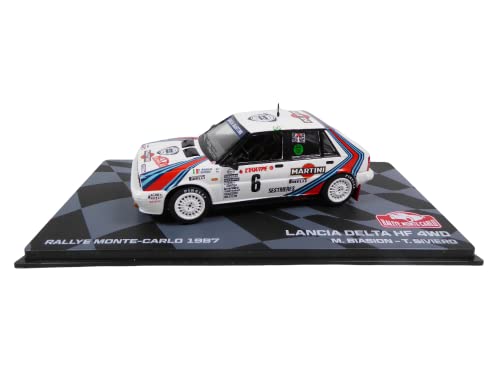 Scala 1:43 OPO 10 - Auto da Rally 1/43 Compatibile con Lancia Delta HF 4WD Monte Carlo 1987 Biasion Siviero - BR14
