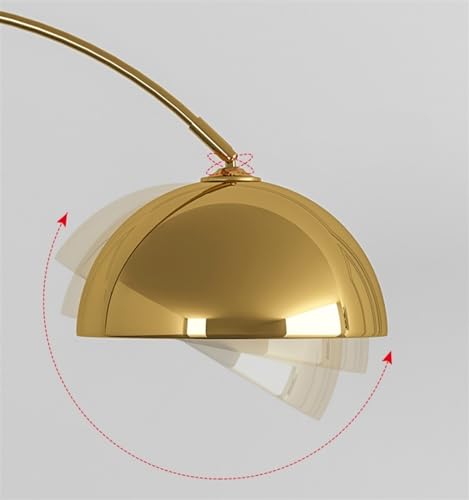 Lámpara de lectura de pie ajustable con diseño arqueado y elegante 4