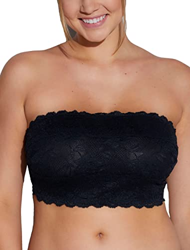 Cosabella Say Never Curvy Flirtie Soutien-Gorge Bandeau pour Femme, Noir, M