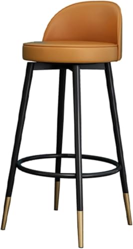 Chaises rembourrées de bar en cuir pour cuisine et bistrot XJBTBA