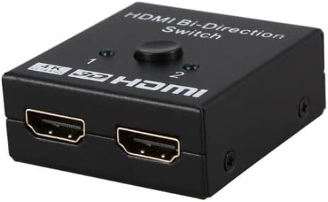 HDMI Switch Splitter, Switch, 2 Input 1 Output, PS5, PS4, Xbox, TV Box, TV Stick, Monitor, Compatible with PC, Duplex EU Switch,