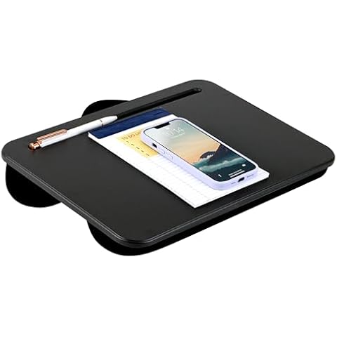 LAPGEAR Compact Lap Desk - Black - Fits up to 15 Inch Laptops - Style No. 43108 Cover