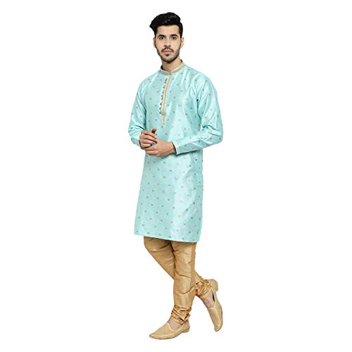 Men's Silk Printed Kurta Set3
