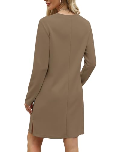 Sampeel Fall Dresses For Women 2024 Long Sleeve Dress Trendy Casual Soft Lightweight Travel Airport Outfits L thumb #4