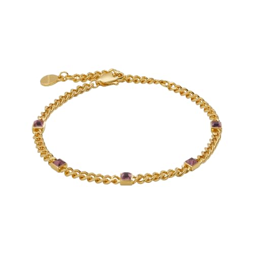 Image of Alex and Ani September Birthstone Sapphire Curb Chain Bracelet