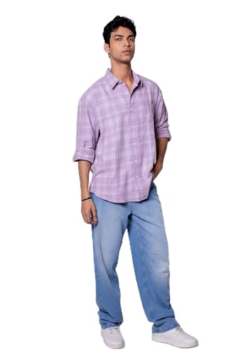 Image of Men's Regular Fit Reversible Checkered Shirt