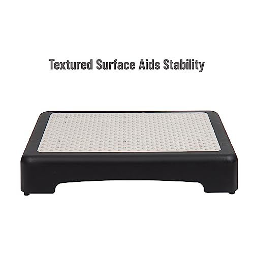 Mind Reader Platform Booster Step, Step Stool for Seniors, Indoor Outdoor, Riser, 15.75" L x 19.5" W x 3.75" H, Black and White 6 Mind Reader Platform Booster Step, Step Stool for Seniors, Indoor Outdoor, Riser, 15.75" L x 19.5" W x 3.75" H, Black and White - Image 7