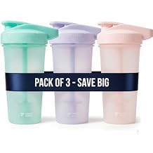 PerfectShaker ACTIV Protein Shaker Bottle 28oz | Leak-Proof, BPA-Free, Shatter-Resistant | ActionRod Mixing Technology for Smooth Blends | Gym, Fitness & Sports Mixer Cup 3 PACK PASTEL COLOURS