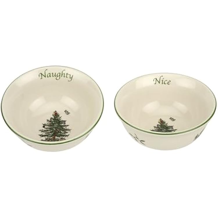 Spode 1667341 Lot De 4 Plateaux D'arbre Avec Bols à Sauce