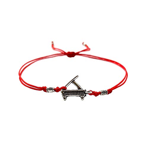 Bracelet cadeau pour musiciens, compositeur, pianiste, fans et admirateurs de la musique PIANO. MÉLODIE. INSTRUMENT MUSICAL. ORCHESTRE. CONCERT Cordon satin (couleur au choix)