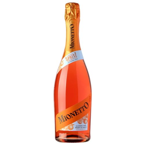 Mionetto Orange Spritz Aperitivo alkoholfrei | Alkoholfreier Genuss - fertig gemixter Spritz Cocktail bereit zum Servieren | Alkoholfreier Aperitif mit Bitterorange | 1x 0 75 l