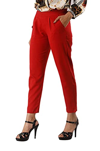 Image of Cotton Wear Casual Regular Fit Elastic Waist Double Side Pocket Trouser