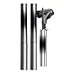 2 Stuck Iron Wand Mascara, Metall-Mascara-Stab, schwarze, waschbare, 3D-Wimperncurling, zusätzliche Fasern, wasserfest, natürliche Länge, schlankes Volumen, langanhaltend,