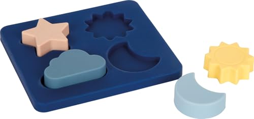 Small Foot Puzzleà Poser en Silicone, sans BPA, Jouet de motricité,à partir de 1 an, 12752