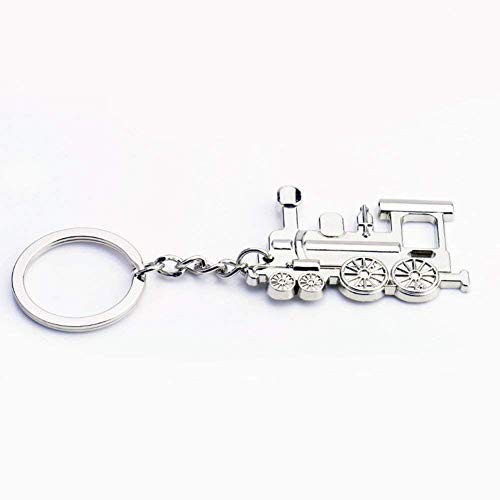 ODETOJOY treno Portachiavi Locomotiva in acciaio