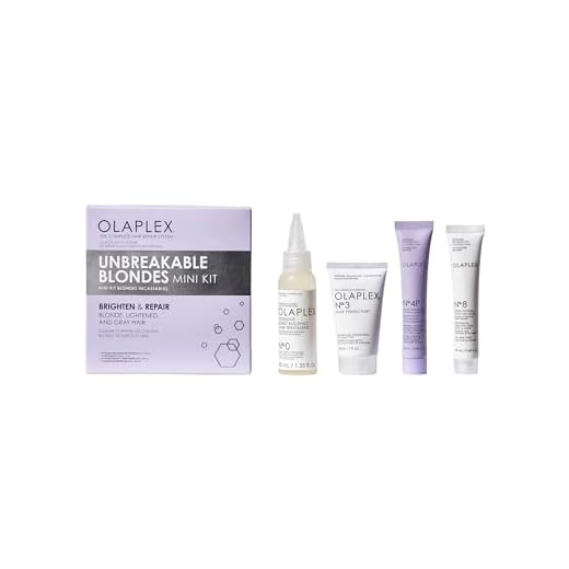 Kit de Cuidados com o Cabelo Olaplex Unbreakable Blondes Mini Kit - Proteção e Manutenção da Saúde do Cabelo Loiro