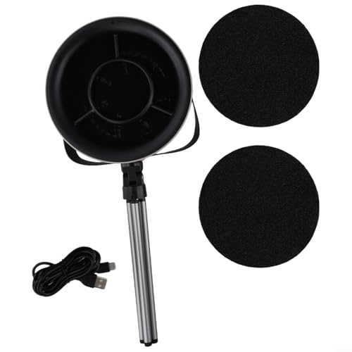 Yuanpgky Extractor de campana extractora portátil USB con gran potencia de succión, ajustes ajustables de 3 velocidades, filtro extraíble y reemplazable, funcionamiento silencioso, ABS (negro gris)