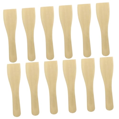 Tofficu 木製ターンナー 点 耐熱竹製スパチュラ 非粘着調理器具 キッチン用品 軽量で滑らかなハンドル付き 一人暮らしや飲食店にも対応