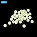 PATIKIL 8mm Glow Fishing Beads, 200Pcs Plastic Round Rubber Luminous Fishing Bait Eggs Rig Bead Tackle Lures Accessories with Storage Box, White