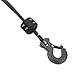 Ucreative 1/4 Inch x 50 Feet Synthetic Winch Rope Max 10,000LBs Line Cable with Upgraded Hook and Stopper for ATV UTV (Gray)
